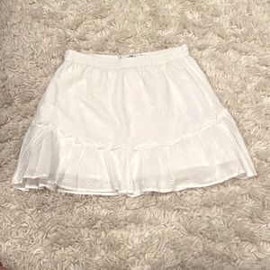 Hollister ruffled mini skirt. Message me with offers:)